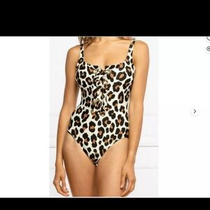 Michael Kors One Piece Animal Print Bathing Suit Size 10